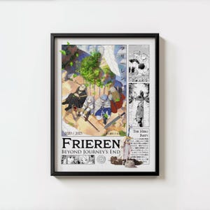 Frieren Poster Beyong Reise Ende Art Anime Poster Frieren Decor