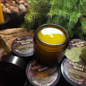 Witch of the Wood: Delicious Sandalwood Balm with Cedar, Amber, Vetiver and Cinnamon (2oz)
