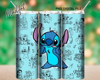 Ohana without ohana - シームレス - 20オンス スキニータンブラー昇華デザインラップ - デジタルダウンロード PNG - デジタルのみ