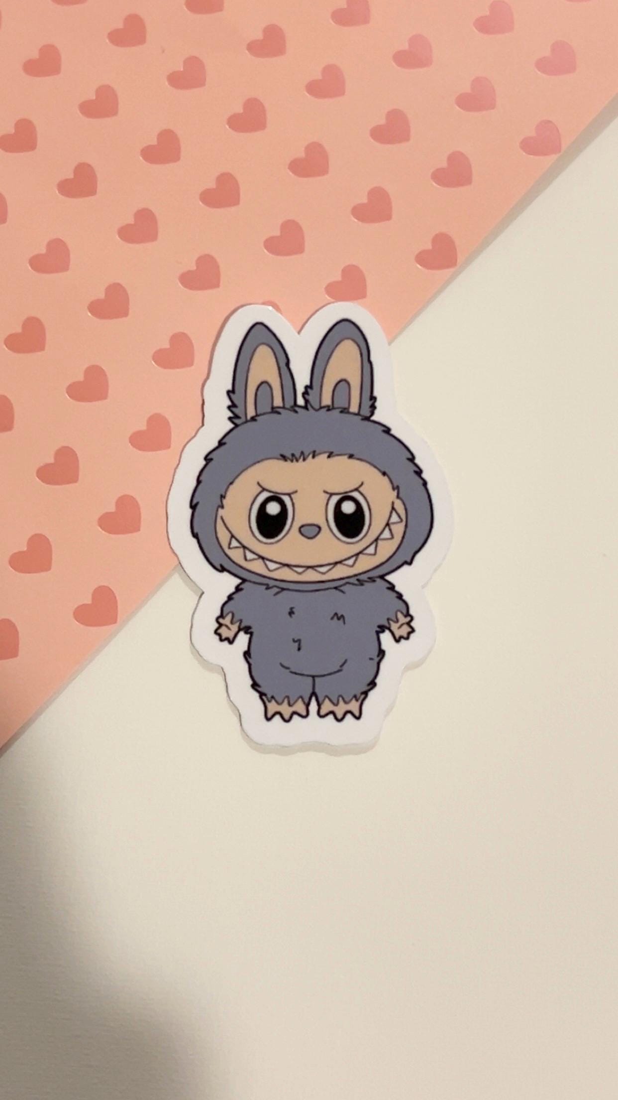 Sea Salt Coconut Labubu Sticker | Waterproof | Handmade