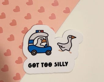 Funny Goose Sticker | Waterproof | Handmade