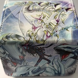 Para Yu-Gi-Oh Dragon Master Magia/Blue Eyes W. Dragon -Style/Deck Box 100 Cuero