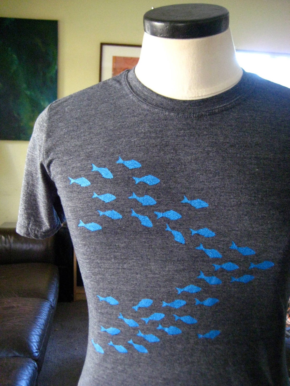 Fish T Shirt Men's Organic Etsy