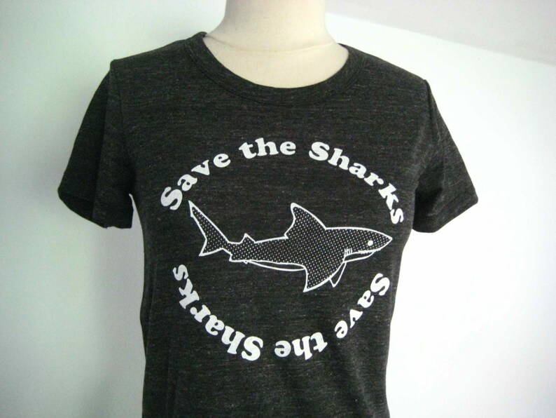 Save the Sharks Women's T shirt image 3