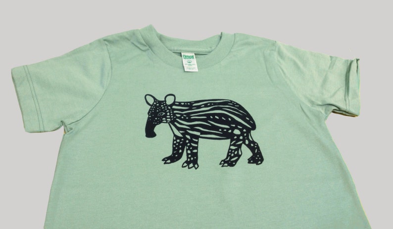 Baby Tapir Organic Kids T Shirt image 3