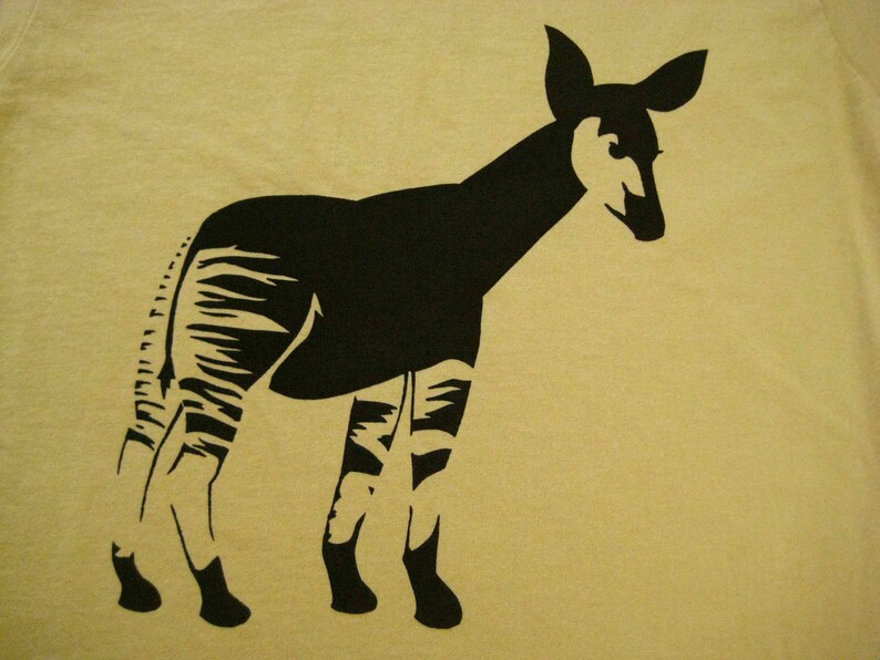 Okapi Kids T Shirt Organic Cotton Yellow image 4