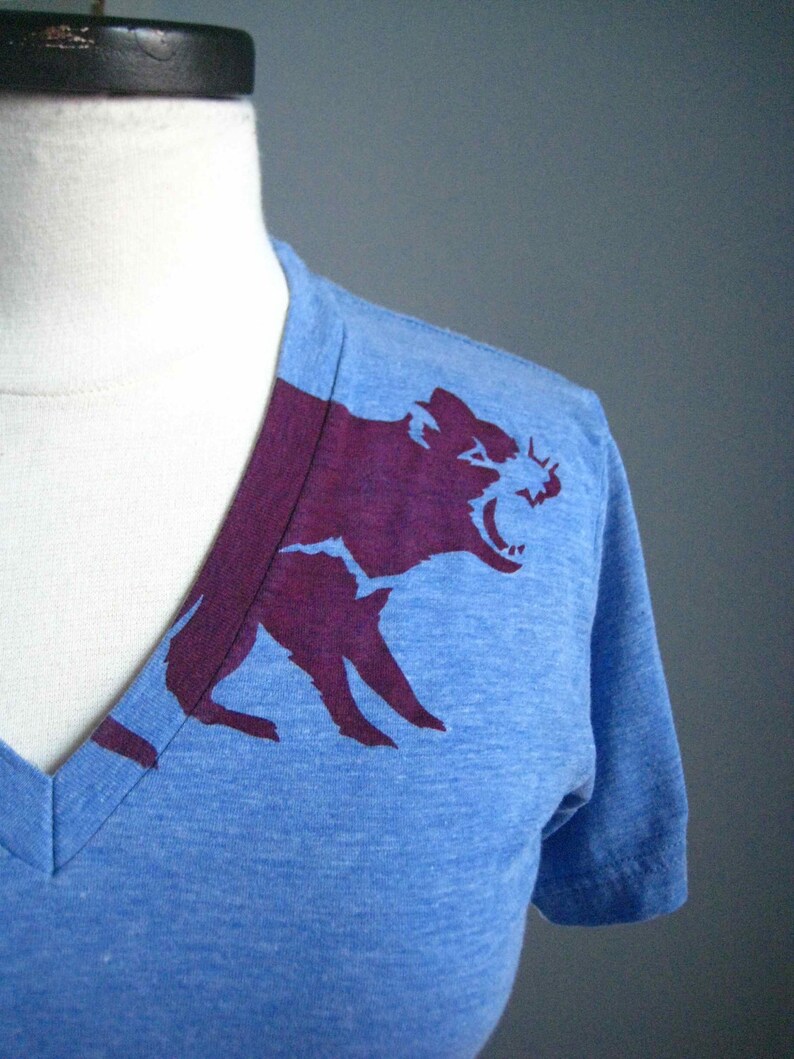 Tasmanian Devil V Neck T Shirt American Apparel - Etsy