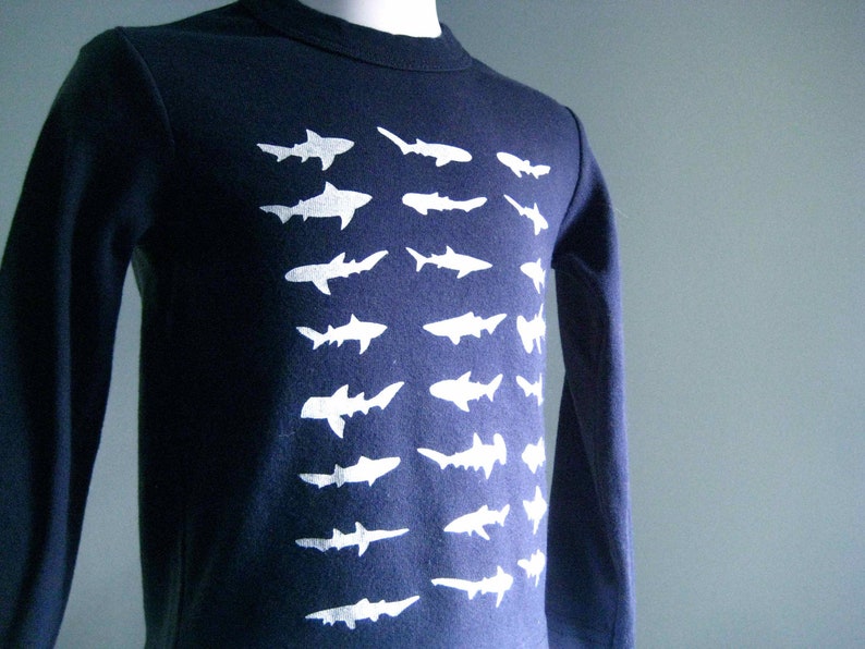 Kids Sharks Long Sleeved T Shirt image 4