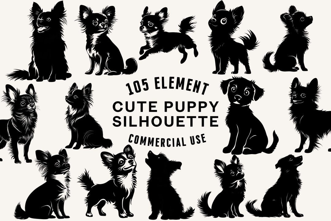 Cute Puppy SVG Bundle | Puppy Clipart | Dog Vector Designs | Pet ...