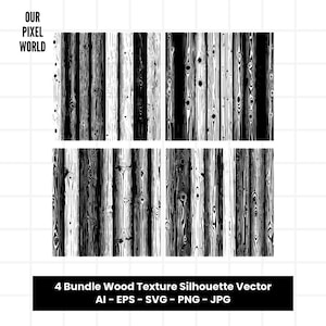 Grunge Wood Texture Bundle SVG | Woods PNG | Texture Vector Editable Color | Clip Art For Mug, Clothes | Silhouette Files | Png Ai Jpg Eps