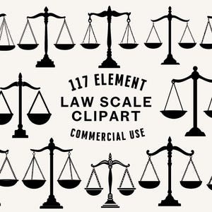Law Scale SVG Bundle | Justice Scale Clipart | Legal Symbol Vector Designs | Court Silhouette | PNG SVG | Cut Files | Instant Download