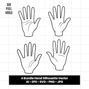 Hand Bundle SVG | Hands PNG | Hand Human Vector Editable Color | Hand Clip Art For Mugs, Clothe | Hand Palm Svg Files | Png Ai Jpg Eps