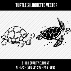 Bundle Turtle Sea SVG | Turtle Sea PNG | Turtle Vector Animal | Turtle Clip Art For Mugs, Clothes, etc | Turtle Svg Files | Png Ai Jpg Eps
