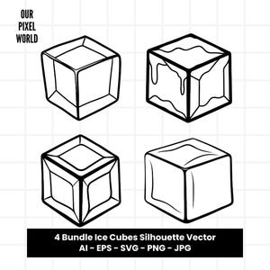 Eiswürfel Bundle SVG | Eiswürfel PNG | Eis Würfel Vektor | Ice Cube Clip Art Für Tassen, Kleidung | Ice Cube Bundle-Svg-Dateien | Png Ai Jpg Eps