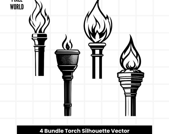 Burning Torch Svg, Burning Svg, Torch Svg, Burn, Fire, SVG, Ai, Pdf ...