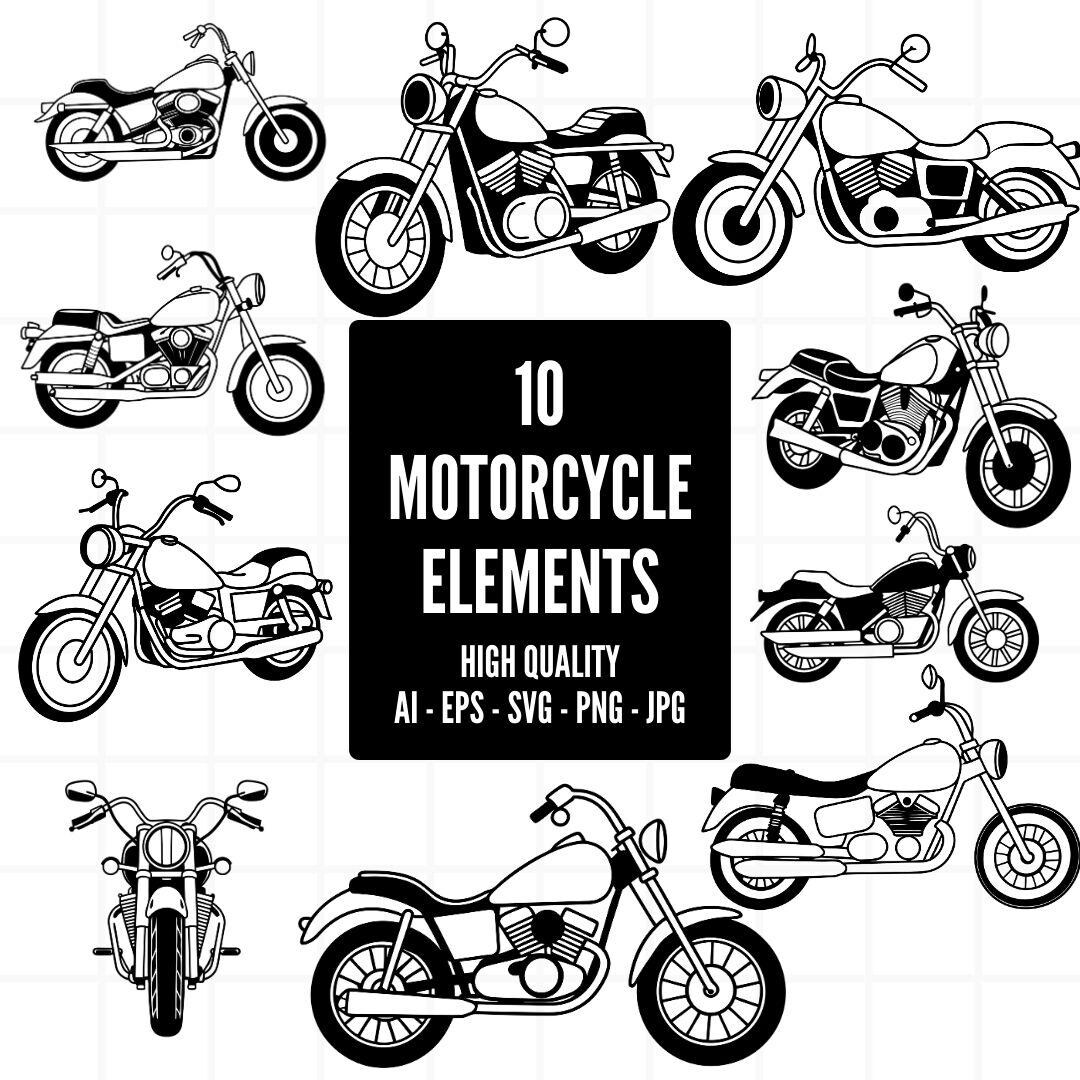 Motorcycle Keepsake Vector Classic Motorcycle SVG | Retro Motorcycle PNG | Motorcycle Vector ...
