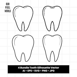 Tooth Bundle SVG | Tooth PNG | Tooth Vector Dentist | Tooth Clip Art For Mugs, Clothes | Tooth Lips Svg Files | Teeth Png Ai Jpg Eps