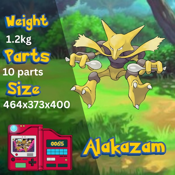 Alakazam STL – Pre-sliced 3D Print File for Bambu A1 | Easy