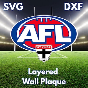 ALL 18 Teams AFL Plaque SVG File | Digital Download