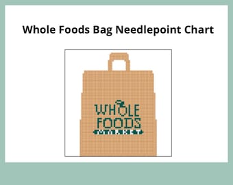 Whole Foods Bag - Digital Needlepoint Chart