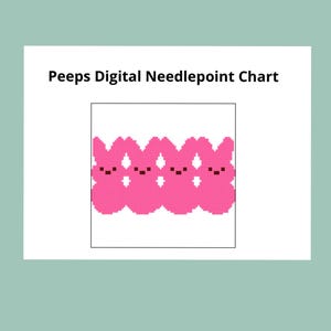 Peeps Digital Needlepoint Chart