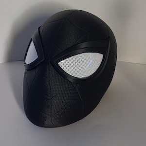 Black Spider-Man Helmet | Magnetic Lens & Back Panel