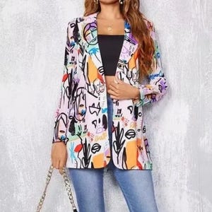 Colorful Abstract Blazer