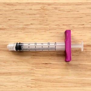 Syringe Handle Grips – Pack of 5 | 3D Printed for Thick Adhesives | Sizes for 0.3ml–5ml Syringes |