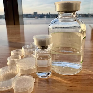 Pack of 10 Vial Caps for 3ml, 5ml, 10ml, 20ml, 30ml Vials - Peptide, K-Beauty Vial Covers