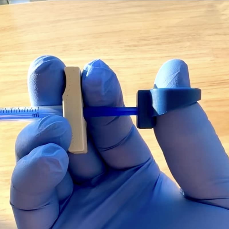 Personalized Aspiration Rings with Syringe Handle Clips for Thick or Viscous Injections Such as Dermal Filler