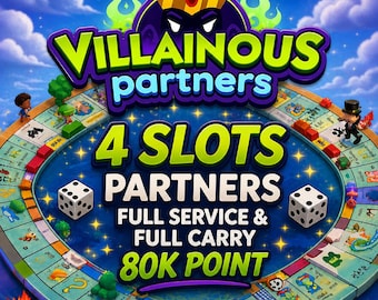 Monopoly Go! - Villainous Partners - [4 Slots] - Full Carry