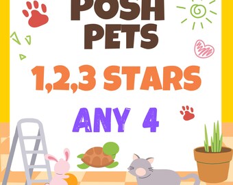 Mogo 1, 2, 3 Sterne Sticker (ANY 4) Harry Potter (Set 1-15)