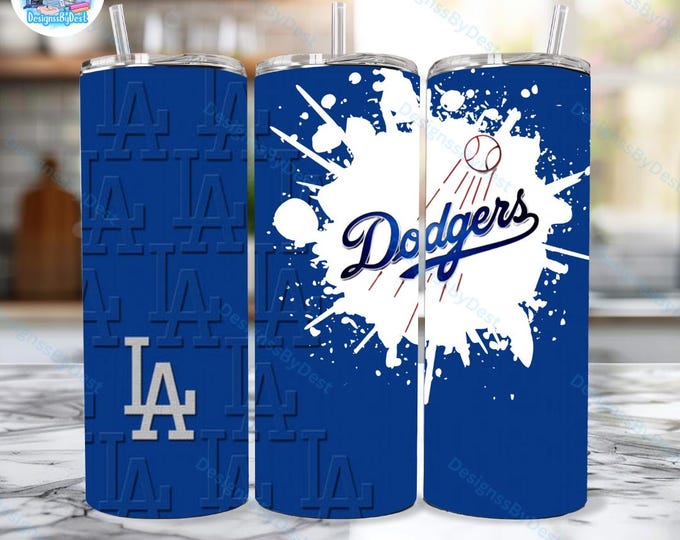 Dodgers Paint Splash 20oz Tumbler