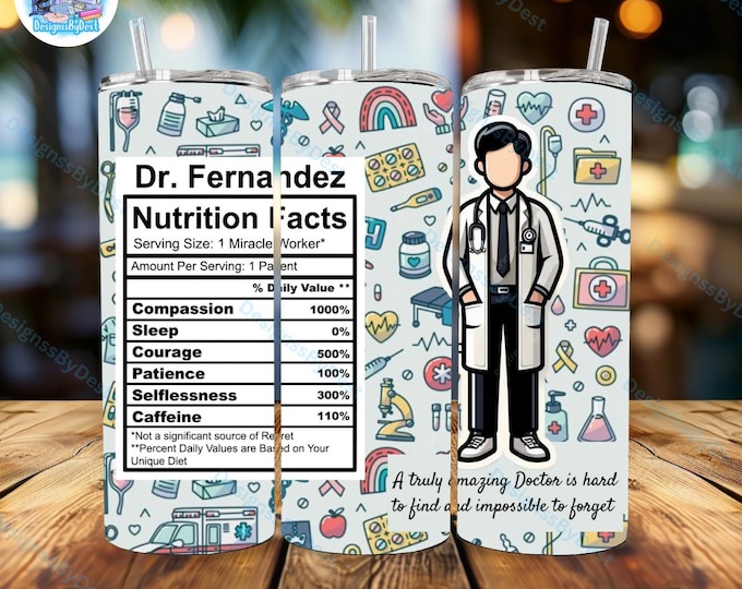Doctor 20oz Tumbler with Nutrition Facts