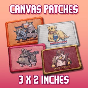 Tactical Animals Velcro Canvas Patches For Range Bags, Plate Carriers, Or Helmets