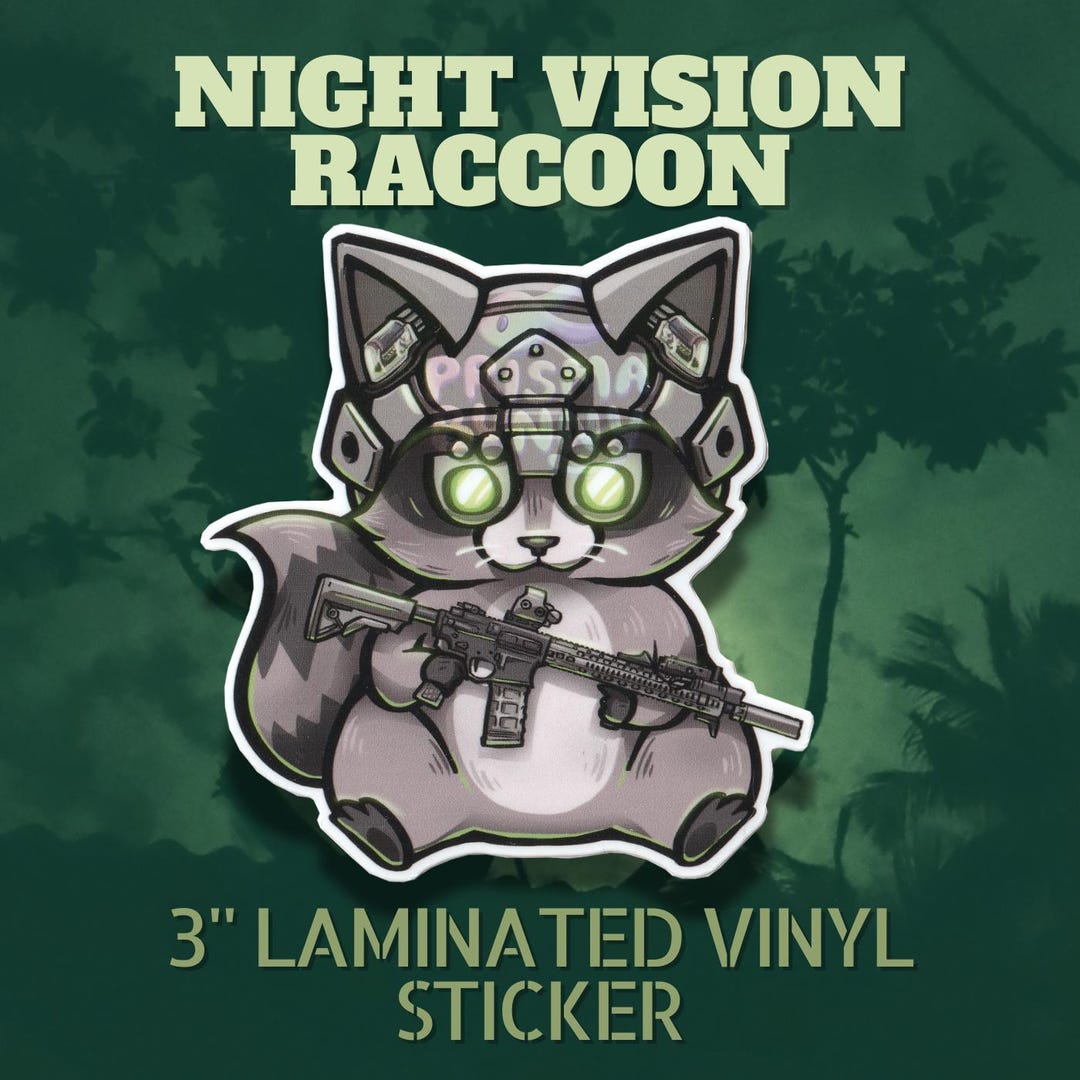 Tactical Racoons Tactical Raccoon Night Vision - Etsy