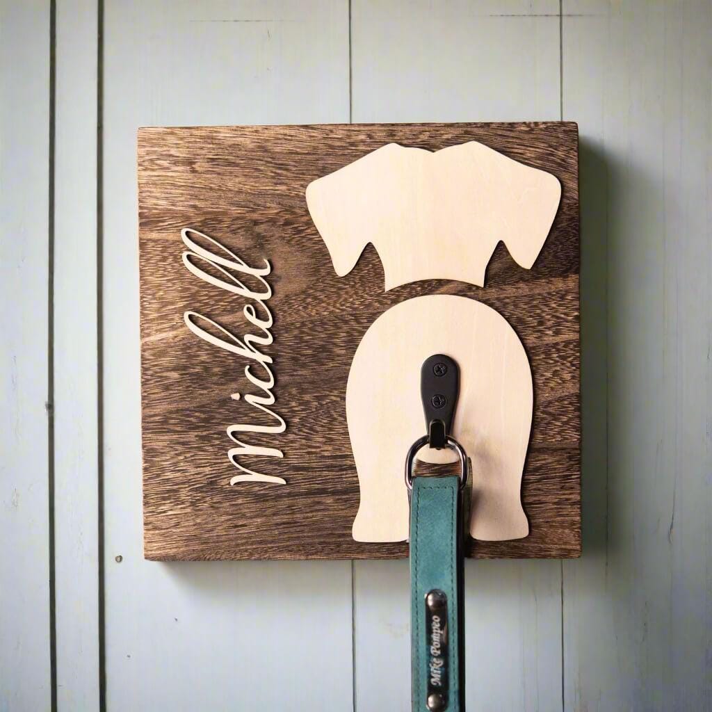 Appendiabiti Da Parete Per Cane Con Mensola - Acciaio Resistente - Foto 4