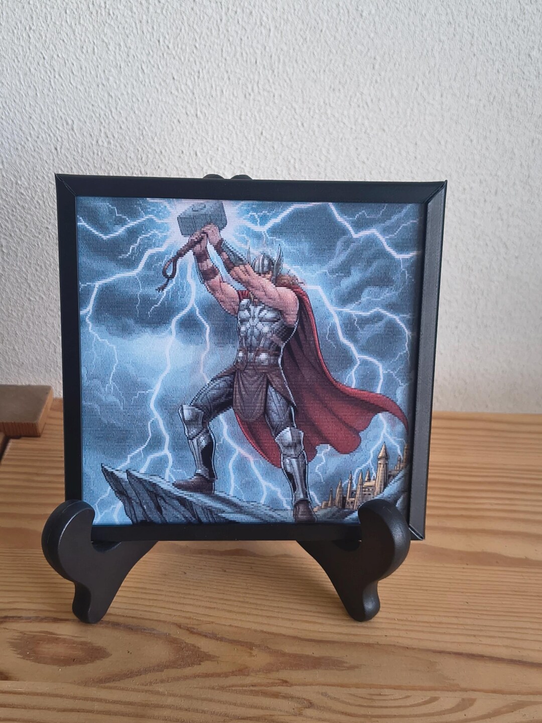Thor Frame Thor Lenticular Art Print 13x13 Cm | Norse God of Thunder | Flip‑effect ...