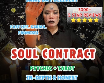 Soul Contract Reading, Psychic Insights, Medium Guidance, Future Love, Karma, Past Life, Same Day