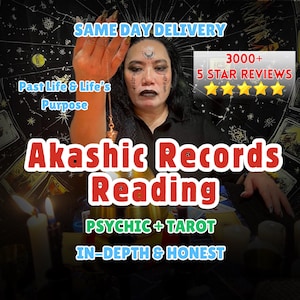 Akashic Records Reading, Unlock Your Soul's Blueprint, Guidance for Life, Love & Purpose, SAME DAY, Psychic Reading, Tarot Reading
