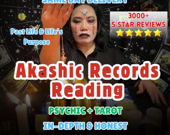 Akashic Records Reading, Unlock Your Soul's Blueprint, Guidance for Life, Love & Purpose, SAME DAY, Psychic Reading, Tarot Reading