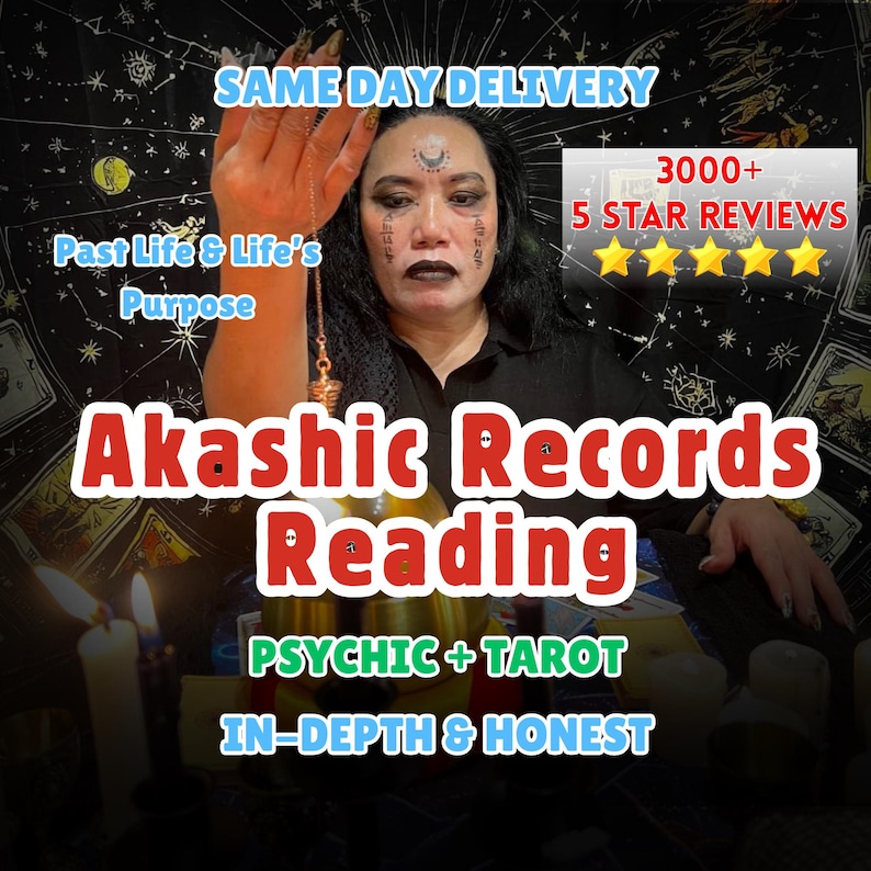 Akashic Records Reading, Unlock Your Soul's Blueprint, Guidance for Life, Love & Purpose, SAME DAY, Psychic Reading, Tarot Reading image 1