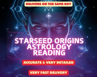 Starseed Origin Reading, Deep Starseed Astrology Report, Galactic Past Life Insights & Star Family Connections, Cosmic Soul Blueprint
