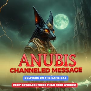 Channeled Message from Anubis, Personalized Guidance & Protection, Wisdom from the Egyptian God of the Afterlife, Mysteries /Transformation