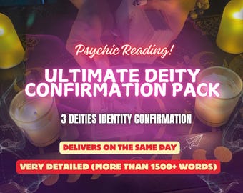 Ultimate Deity Confirmation Pack | Patron, Matron, Godspouse, Companion, Divine Messages, Spiritual Guidance, SAME DAY