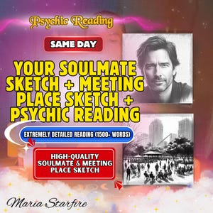 Soulmate Drawing + Reading | SAME DAY Delivery | Draw My Soulmate, Future Husband/Wife Sketch, Soulmate Sketch, Fast Delivery