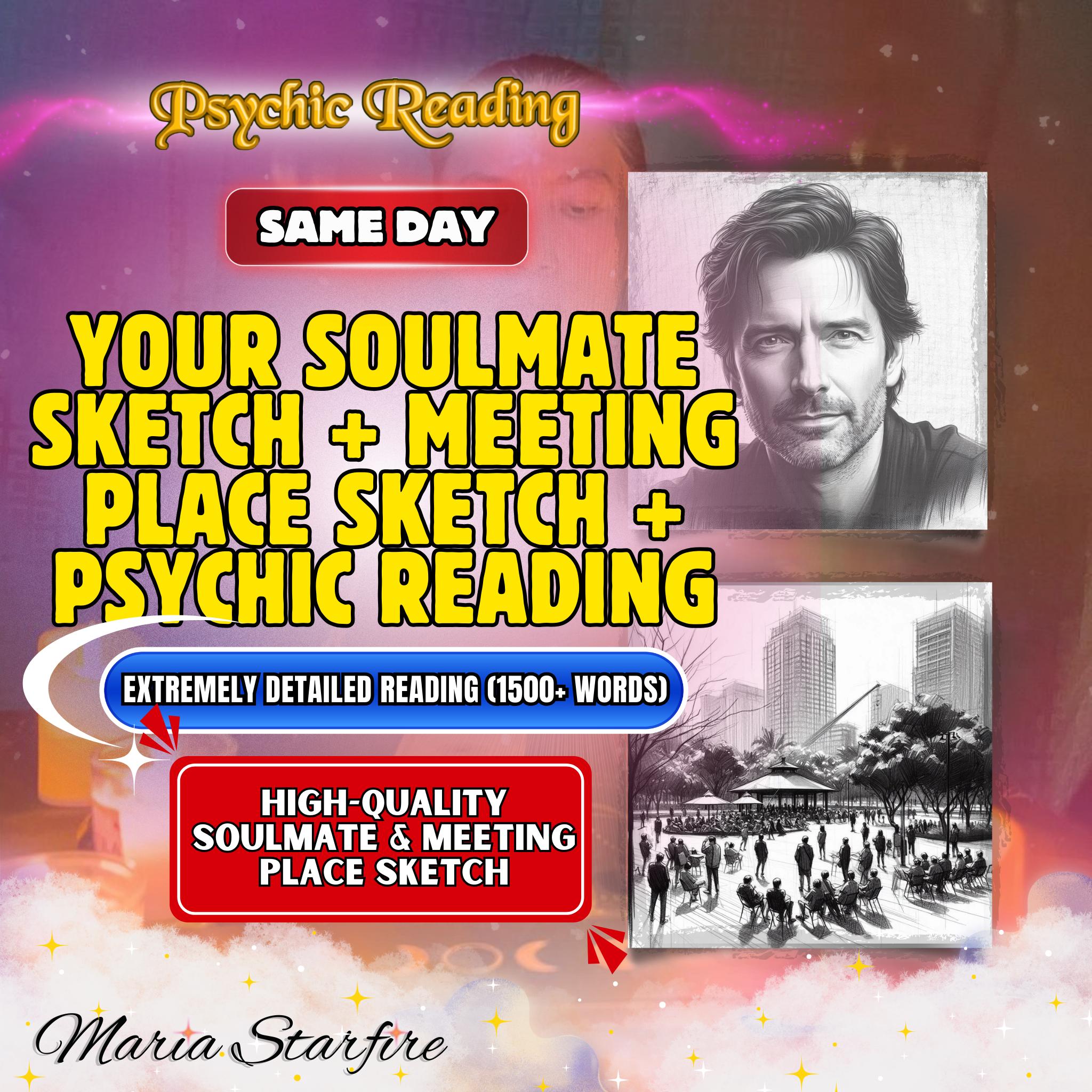 Soulmate Drawing + In-Depth Psychic Reading | Same Day Delivery | Draw My Soulmate, Future Husband/Wife Sketch, Soulmate Sketch, DIGITAL PDF