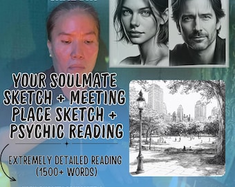 Soulmate Drawing + In-Depth Psychic Reading | Same Day Delivery | Draw My Soulmate, Future Husband/Wife Sketch, Soulmate Sketch, DIGITAL PDF