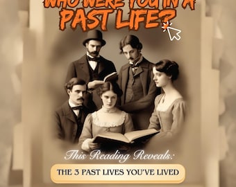 Past Life Reading, Explore Karmic Debt, Soul Connections & Past Life Incarnations, SAME DAY, Psychic Reading