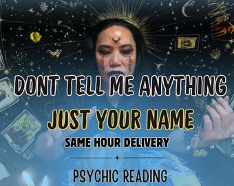 Blind Psychic Reading, No Questions Asked, Deep Intuitive Insights, Spirit Guide Messages, Same Hour
